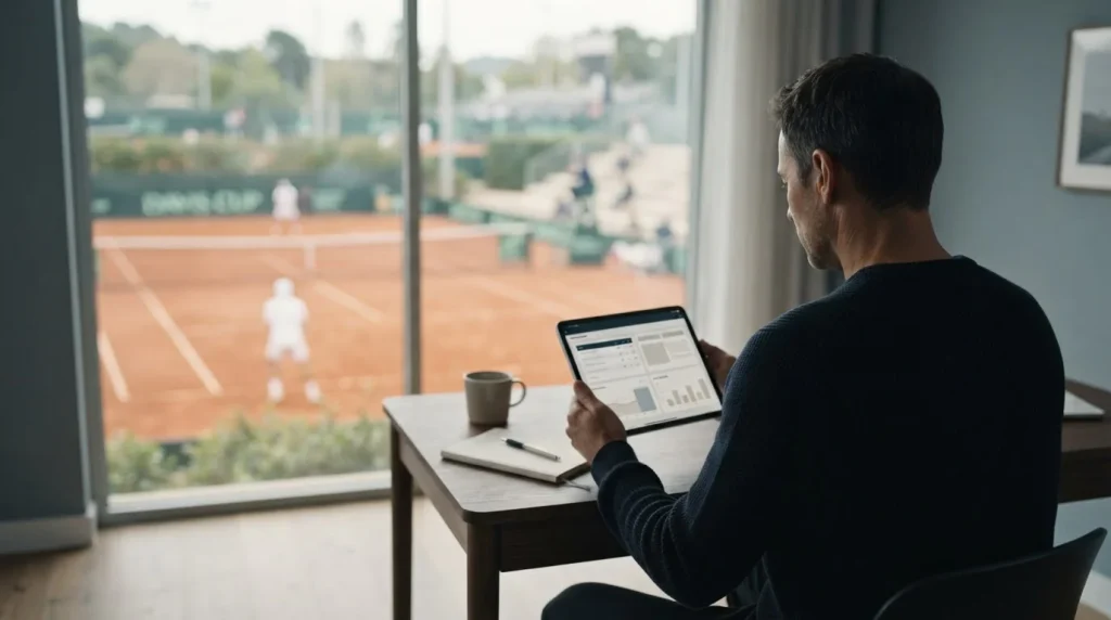 Analytischer Vergleich von Davis Cup Wettanbietern am Tablet