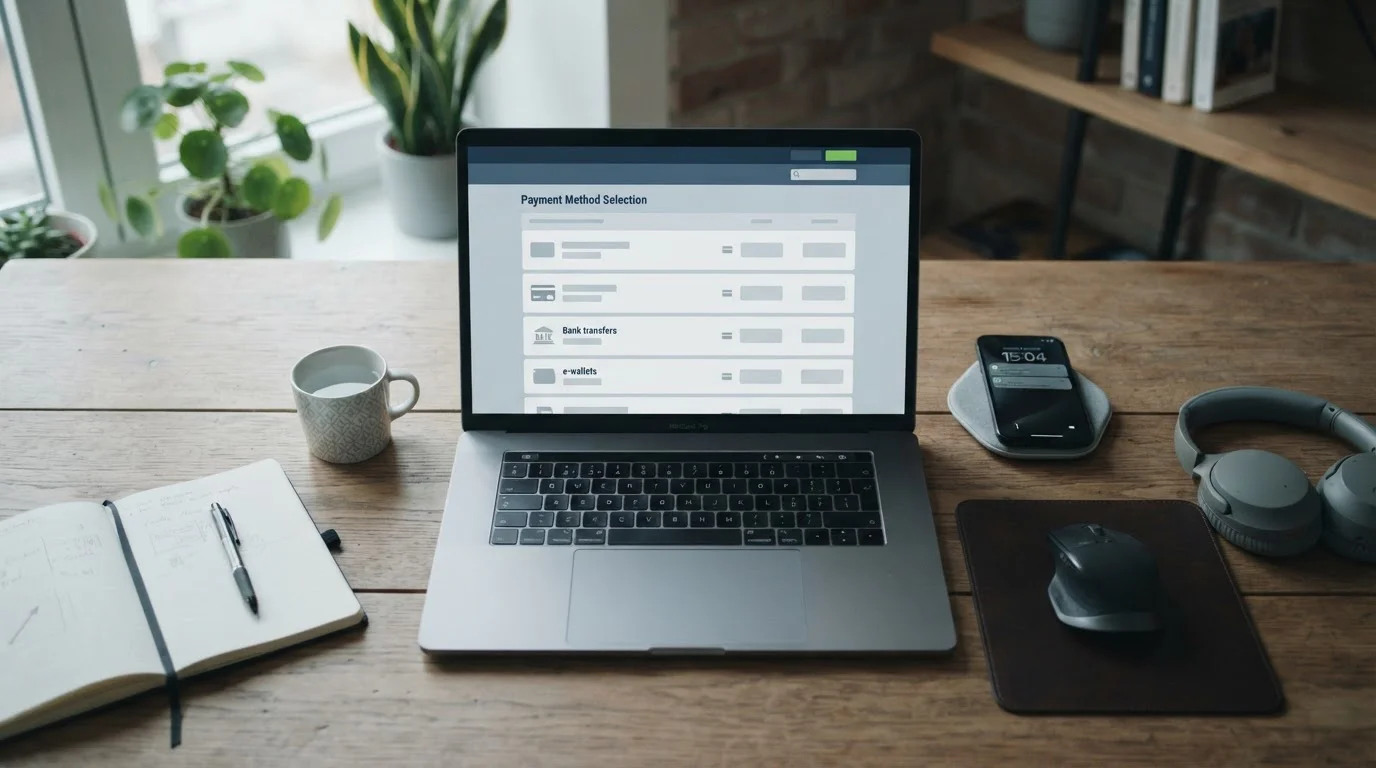 Sportarten-Wettauswahl mit Payz-Zahlungsoption auf Desktop-Interface