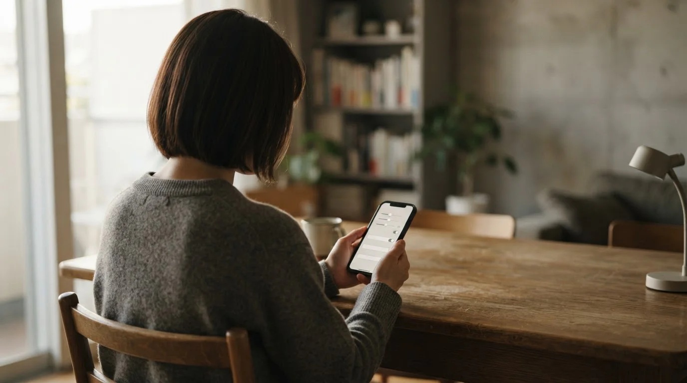 Person setzt bewusst Limits in einer Wett-App
