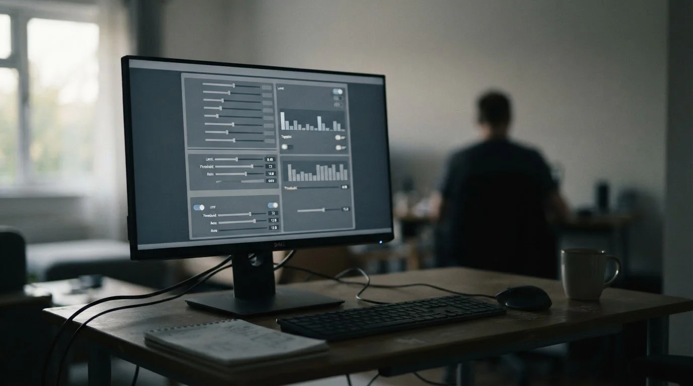 Desktop-Bildschirm mit Limit-Einstellungen, Fokus auf verantwortungsvolles Spielen und Selbstkontrolle