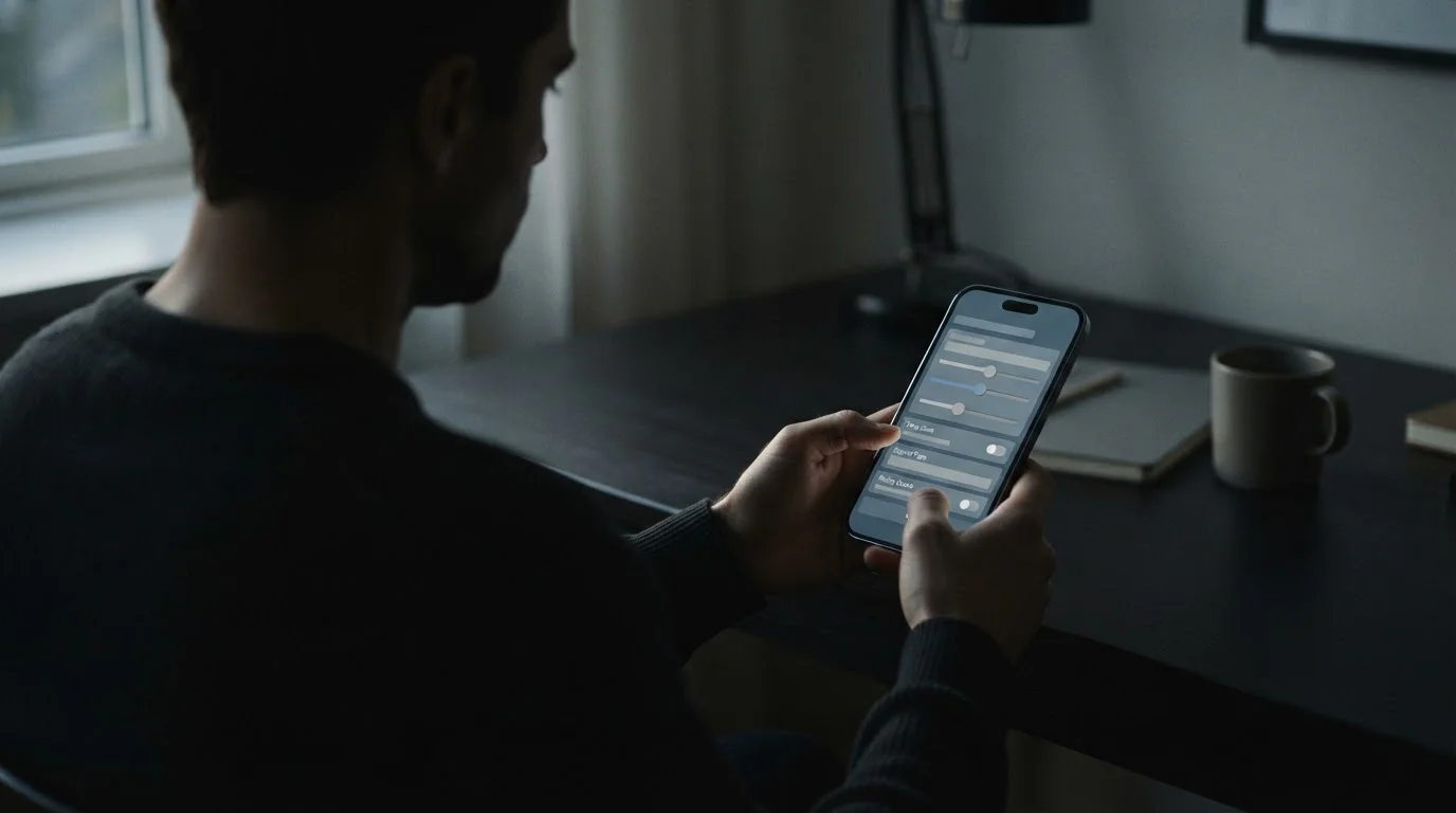 Einstellungen für verantwortungsvolles Spielen auf einem mobilen Gerät