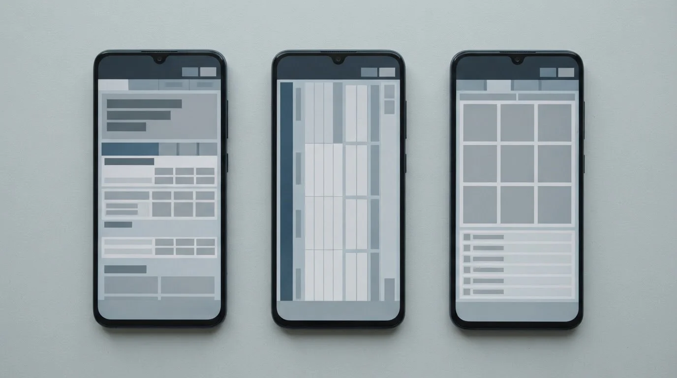 Mehrere Smartphones nebeneinander zeigen verschiedene Wett-App-Interfaces im Vergleich