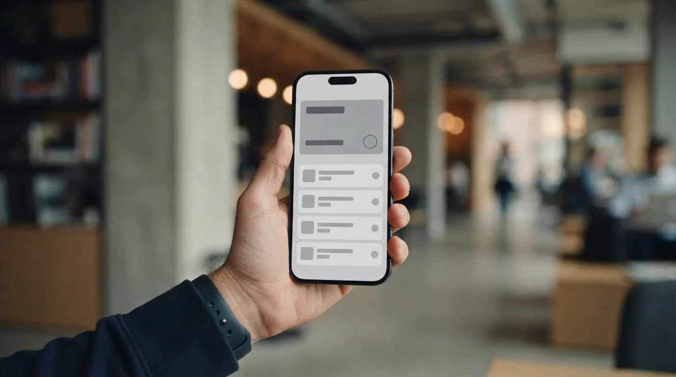 Smartphone mit abstrakter Zahlungsschnittstelle für Ein- und Auszahlungen
